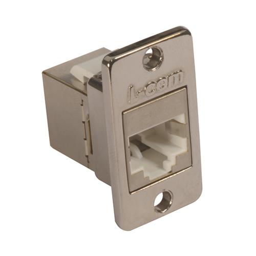L-Com ECF Series Single-Port RJ45 Ethernet Coupler, Cat5e, Shielded