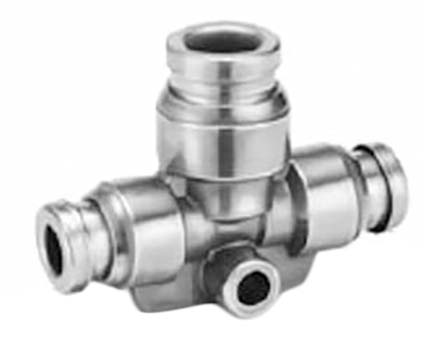 SMC Push In 4 mm, Push In 3.2 mm to Push In 3.2 mm, Tube-to-Tube Connection Style