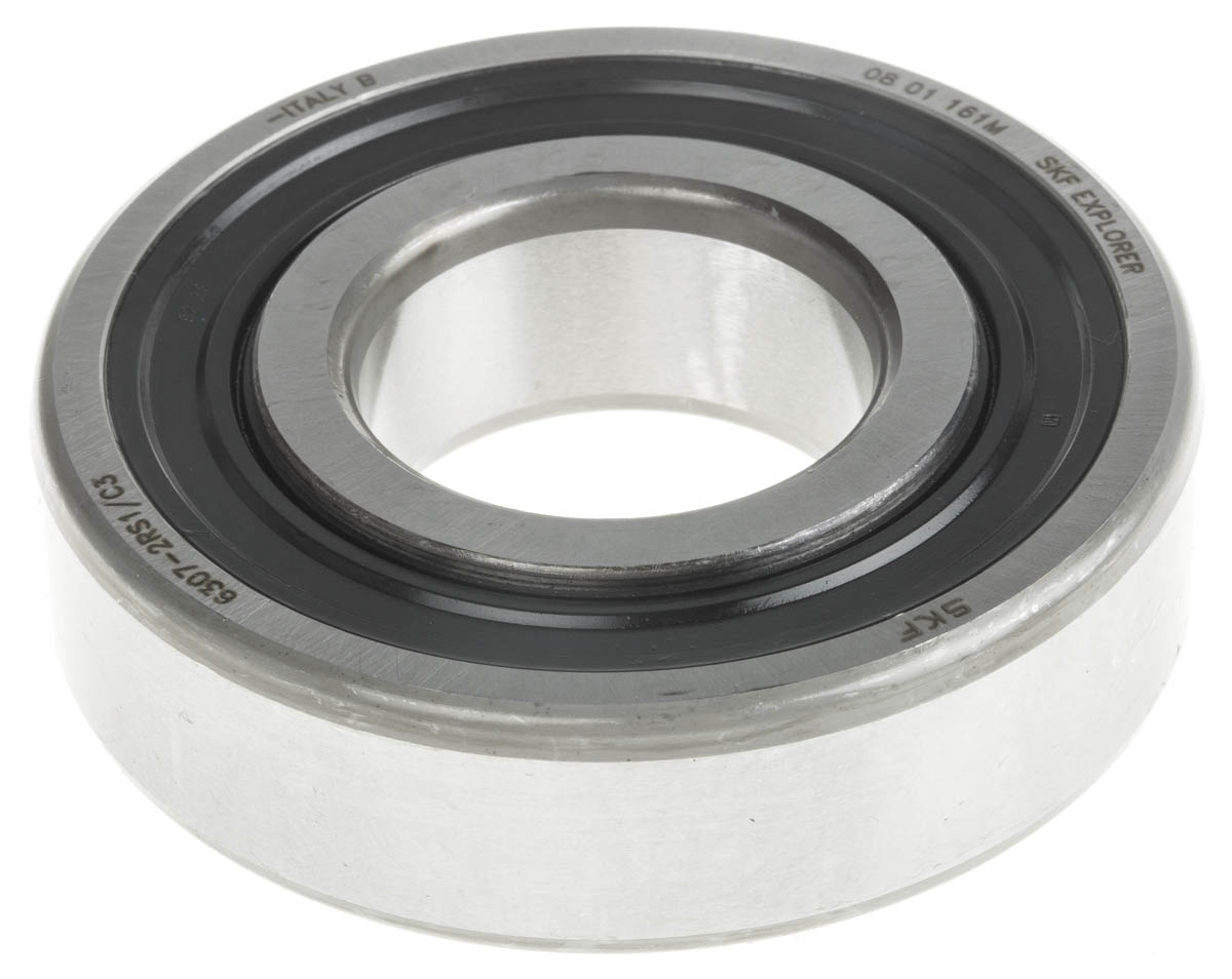 SKF 6307-2RS1/C3 1 Row Ball Bearing - 35 mm ID, 80 mm OD