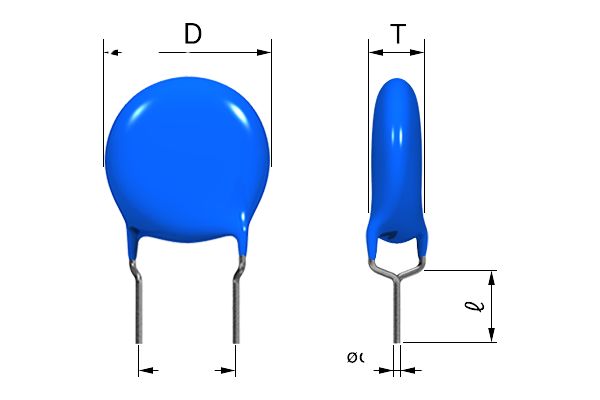 TDK Single Layer Ceramic Capacitor (SLCC) 1000pF 1kV dc ±10%, CK45, Through Hole