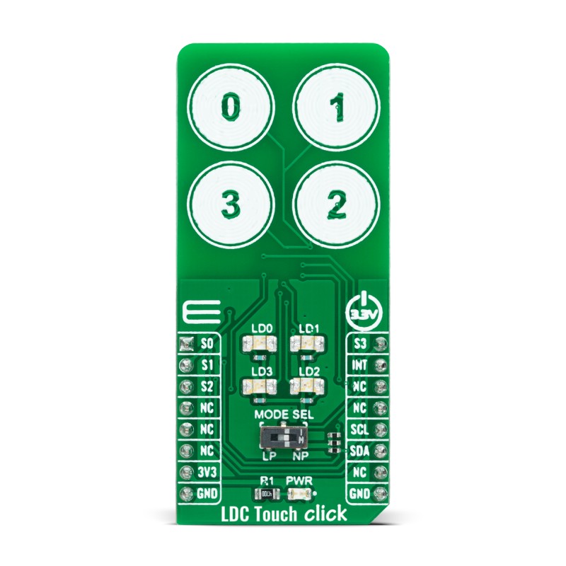 Brand-Rex LDC Touch Click I2C Development Board for LDC3114-Q1