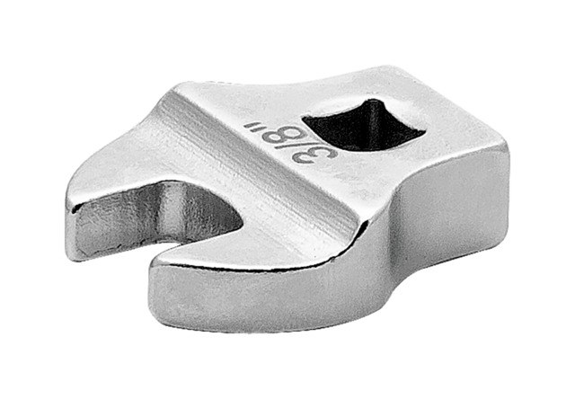 Bahco 677 Series Open Ended Insert Crowfoot Wrench, 1/4 in, 7mm Insert, Chrome Plated Finish