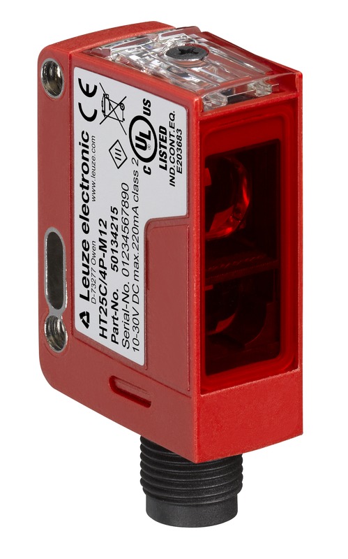 Leuze Diffuse Reflection Photoelectric Sensor, Rectangular Sensor, 0 → 1.2 m Detection Range