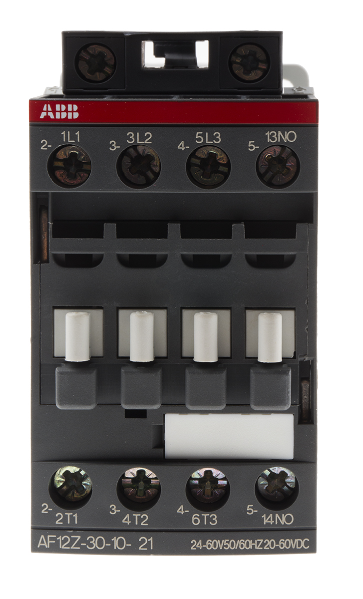 ABB AF12 Contactor, 60 V Coil, 3-Pole, 9 A, 5.5 kW 60 V, 3 NO, 690V