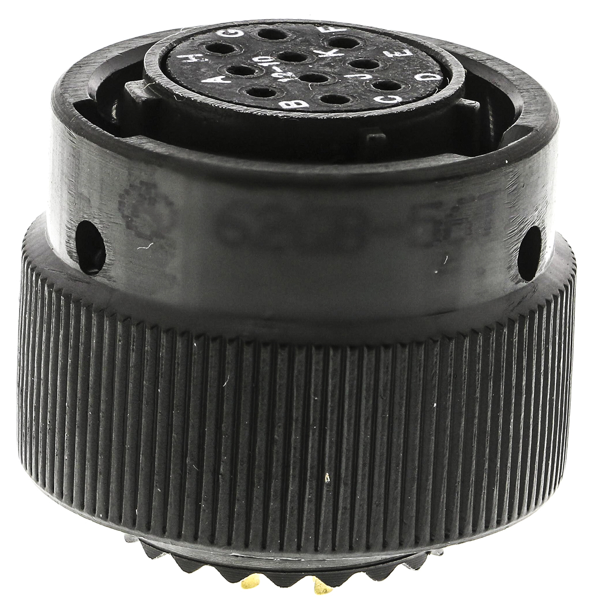 Amphenol Limited, 62GB 10 Way Cable Mount MIL Spec Circular Connector PlugOlive, Socket Contacts,Shell Size 12, Bayonet