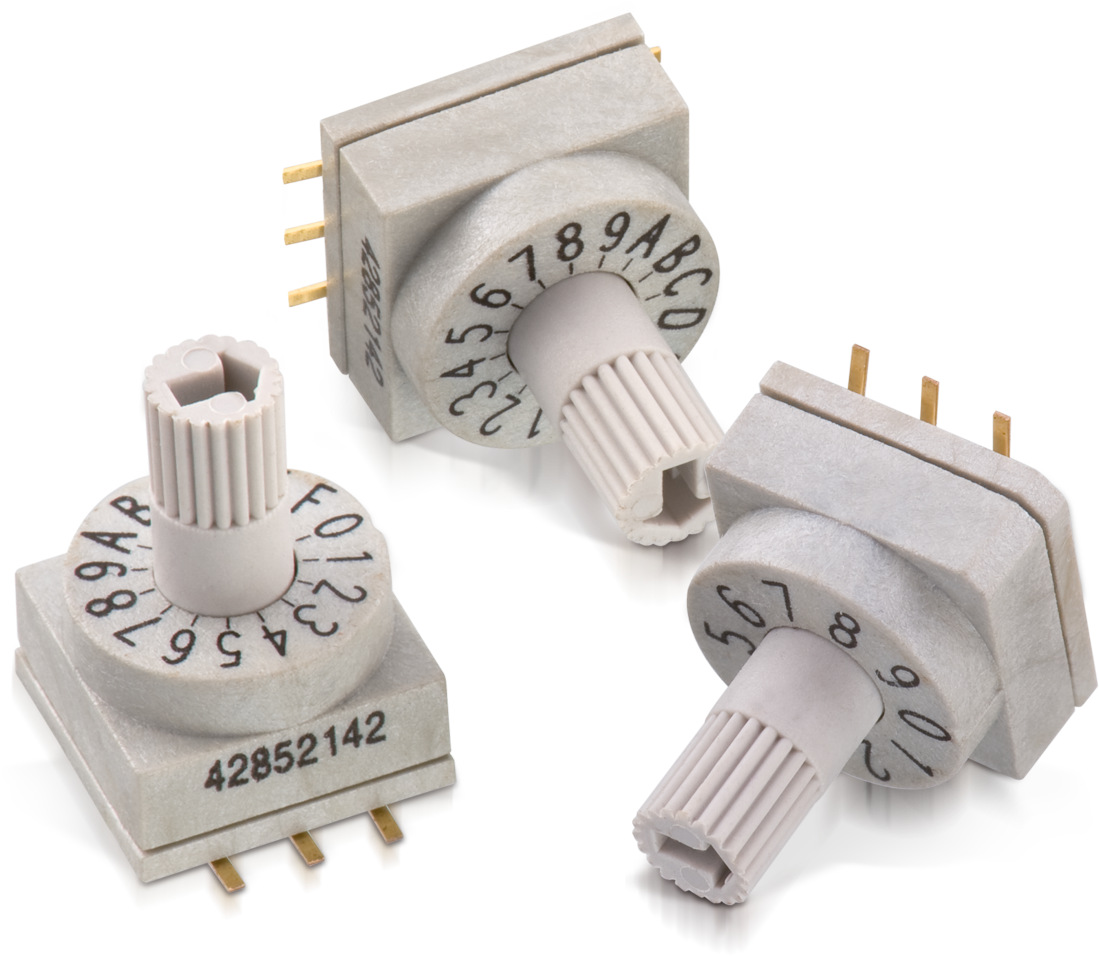 Wurth Elektronik WS-ROSV, 16 Position, BCD Rotary Switch, 150mA, SMT