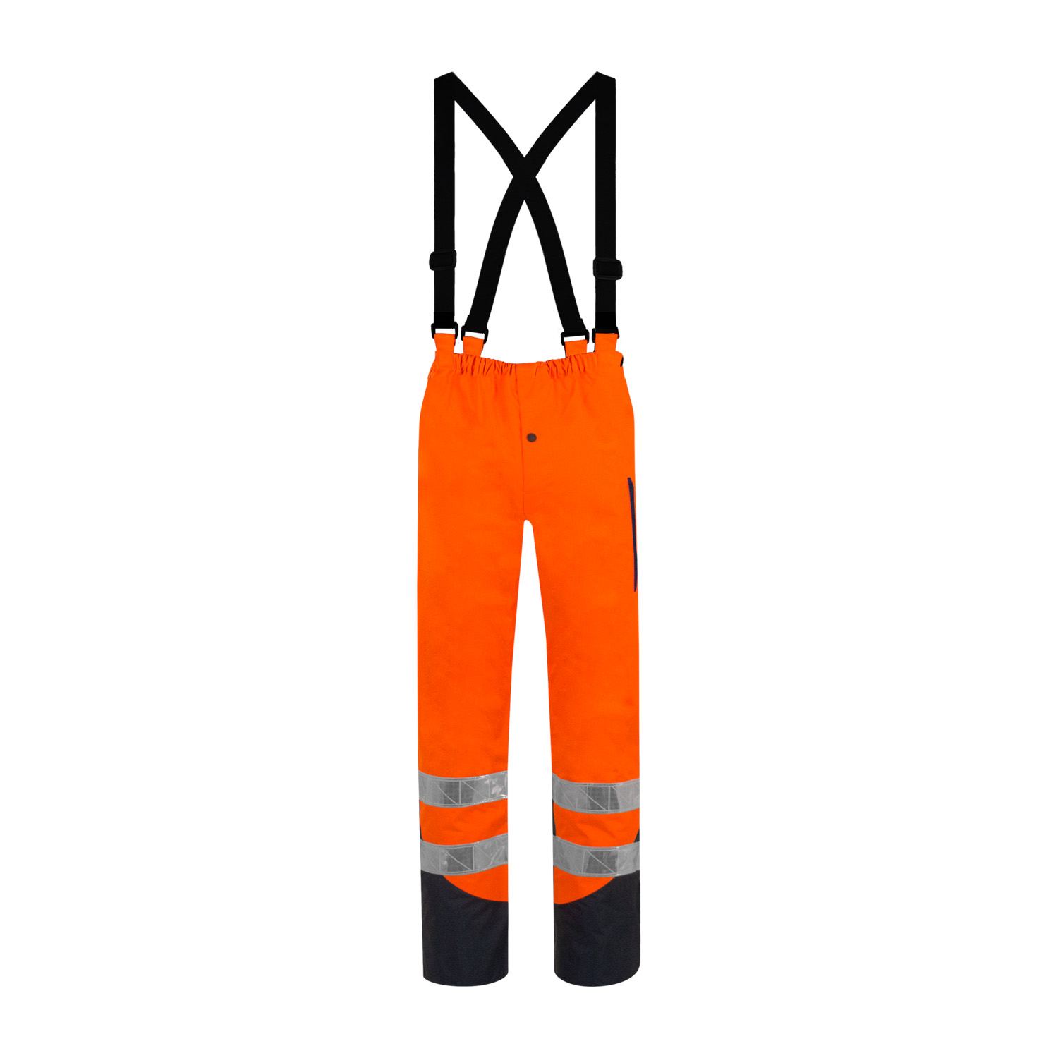T2S Cap Horn Orange Hi Vis Work Trouser Breathable, Hi-Vis, Waterproof XL X