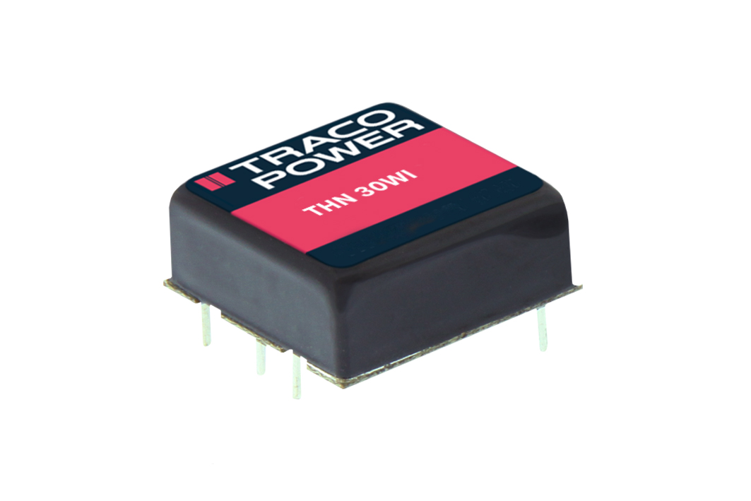 TRACOPOWER THN 30WI DC-DC Converter, 24V dc/ 1.25A Output, 9 → 36 V dc Input, 30W, Through Hole, +85°C Max Temp