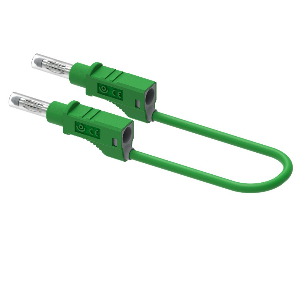 Electro PJP Plug, 12A, 600V, Green, 50cm Lead Length