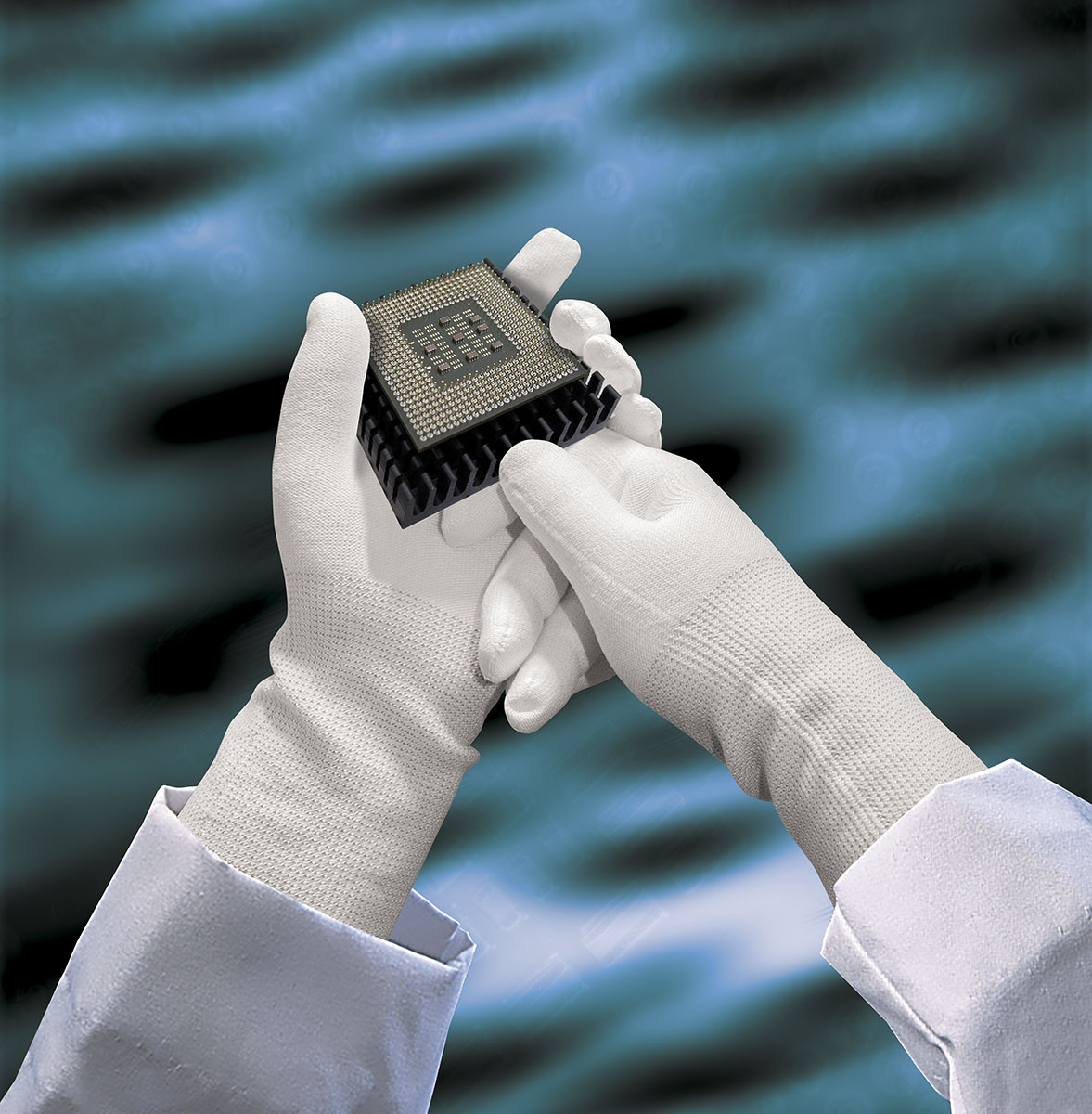 Showa 546 Grey High Performance Polyethylene, Polyester Work Gloves, Size 9, Nitrile Coating