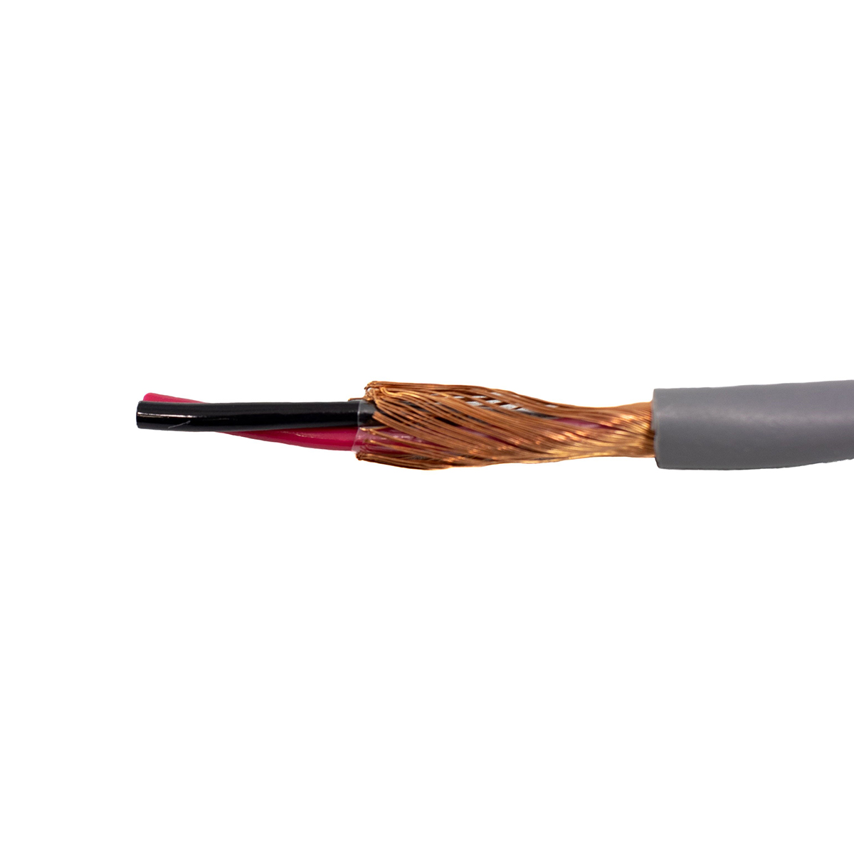 Alpha Wire Alpha Essentials Communication & Control Control Cable, 2 Cores, 0.33 mm² 22 AWG, Screened, 30 m, Grey