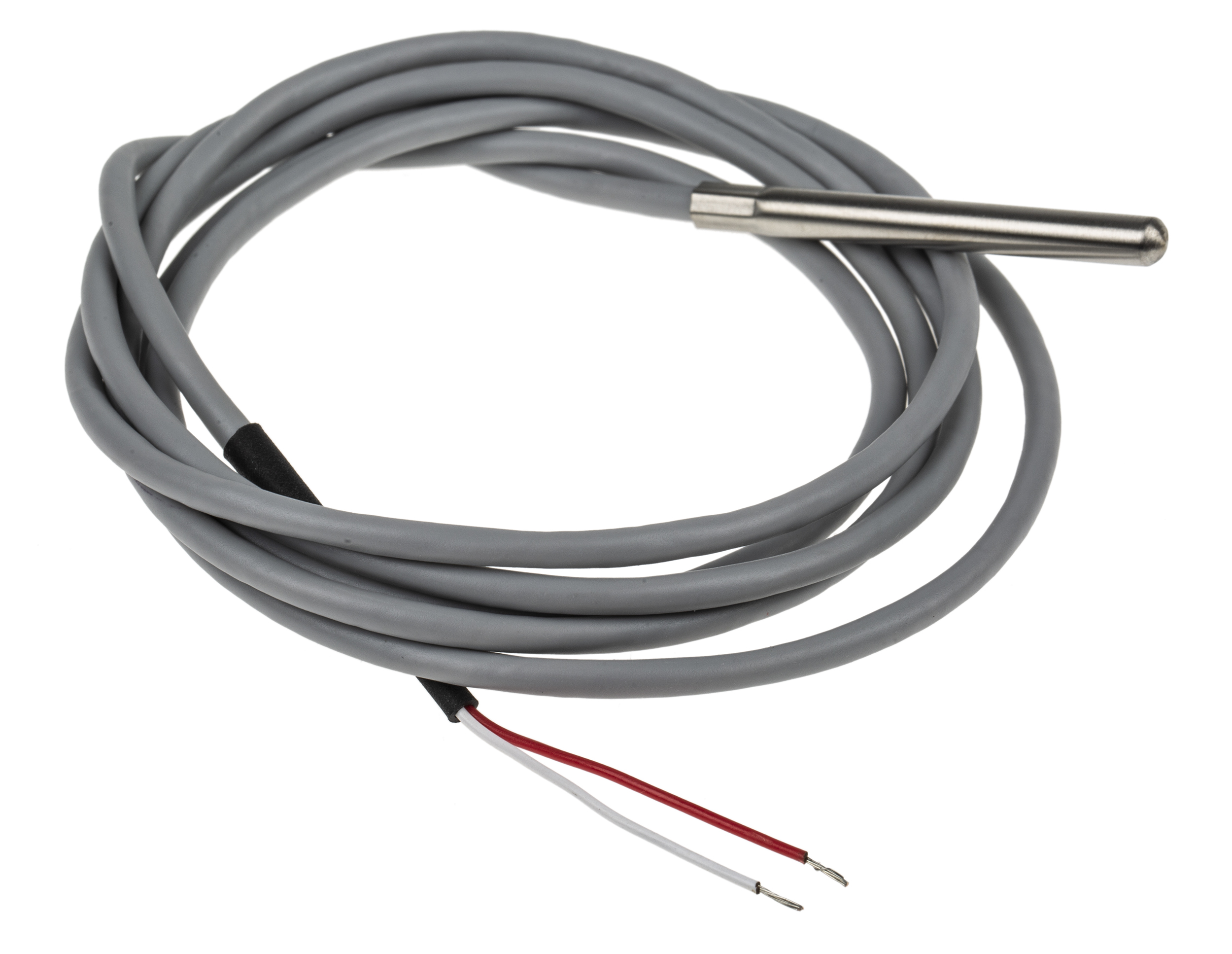 RS PRO PT1000 RTD Sensor, 5mm Dia, 50mm Long, 2 Wire, Probe, Classe A +100°C Max