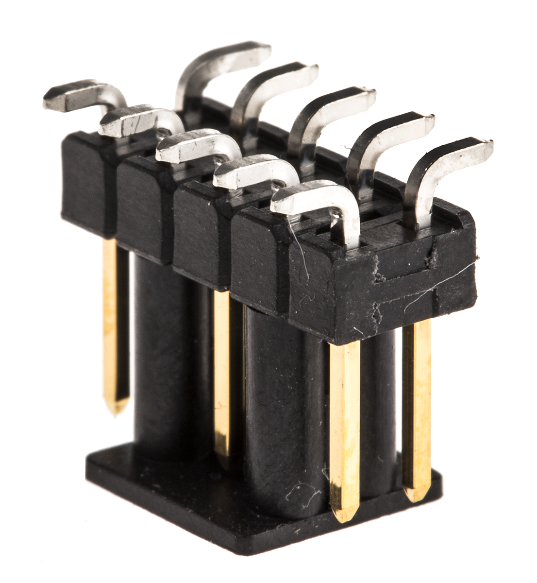 TE Connectivity AMPMODU MOD II Series Straight Surface Pin Header, 10 Contact(s), 2.54 mm Pitch, 2 Row, Unshrouded