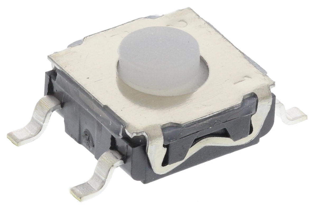 C & K IP67 Button Tactile Switch, SPST 50 mA 0.9mm Surface Mount