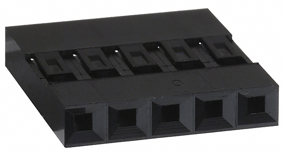 Amphenol Communications Solutions, Mini-PV Female Connector Housing, 2.54mm Pitch, 5 Way, 1 Row