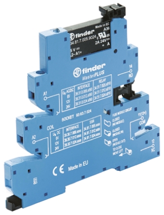 Finder Series 39 Series Solid State Interface Relay, 13.2 V dc Control, 6 A Load, DIN Rail Mount