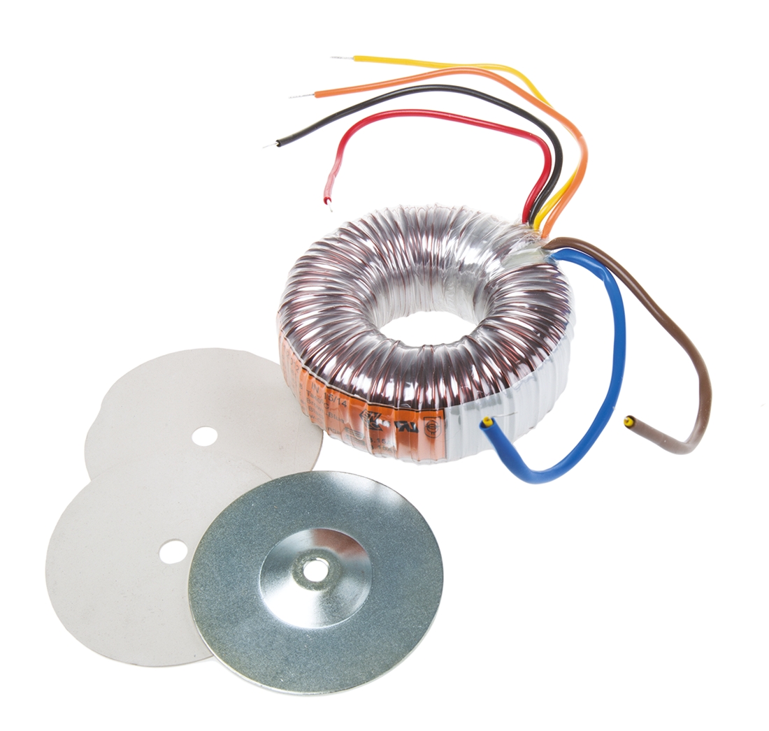 Nuvotem Talema 230V ac, 2 x 12V ac Toroidal Transformer, 80VA 2 Output