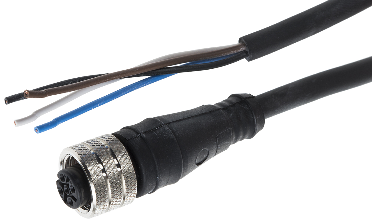 Brad from Molex Male 4 way M12 to Unterminated Free End Sensor Actuator Cable, 2 m