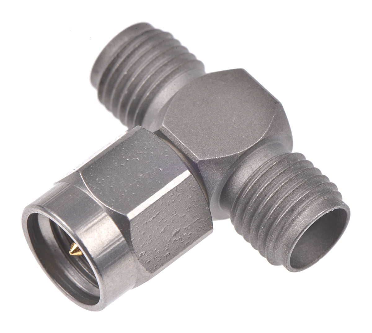Radiall Tee 50Ω RF Adapter SMA Plug to SMA Socket 18GHz