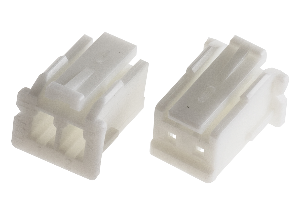 JST, XA Female Connector Housing, 2.5mm Pitch, 2 Way, 1 Row