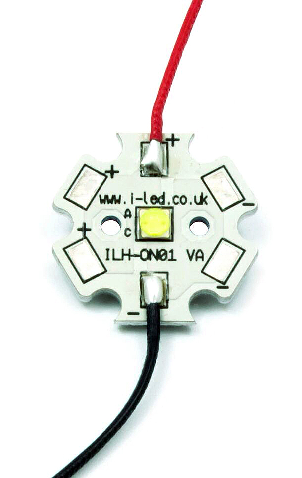 ILS ILH-OG01-NUWH-SC221-WIR200., OSLON Square PowerStar LED Array, 1 White LED (4000K)