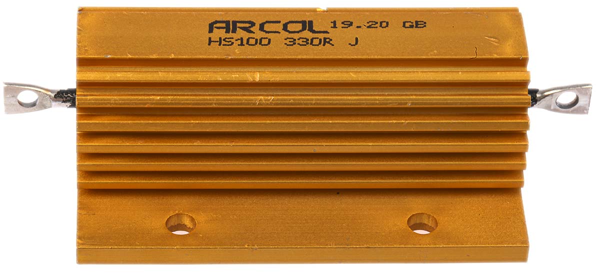 Arcol, 330Ω 100W Wire Wound Chassis Mount Resistor HS100 330R J ±5%