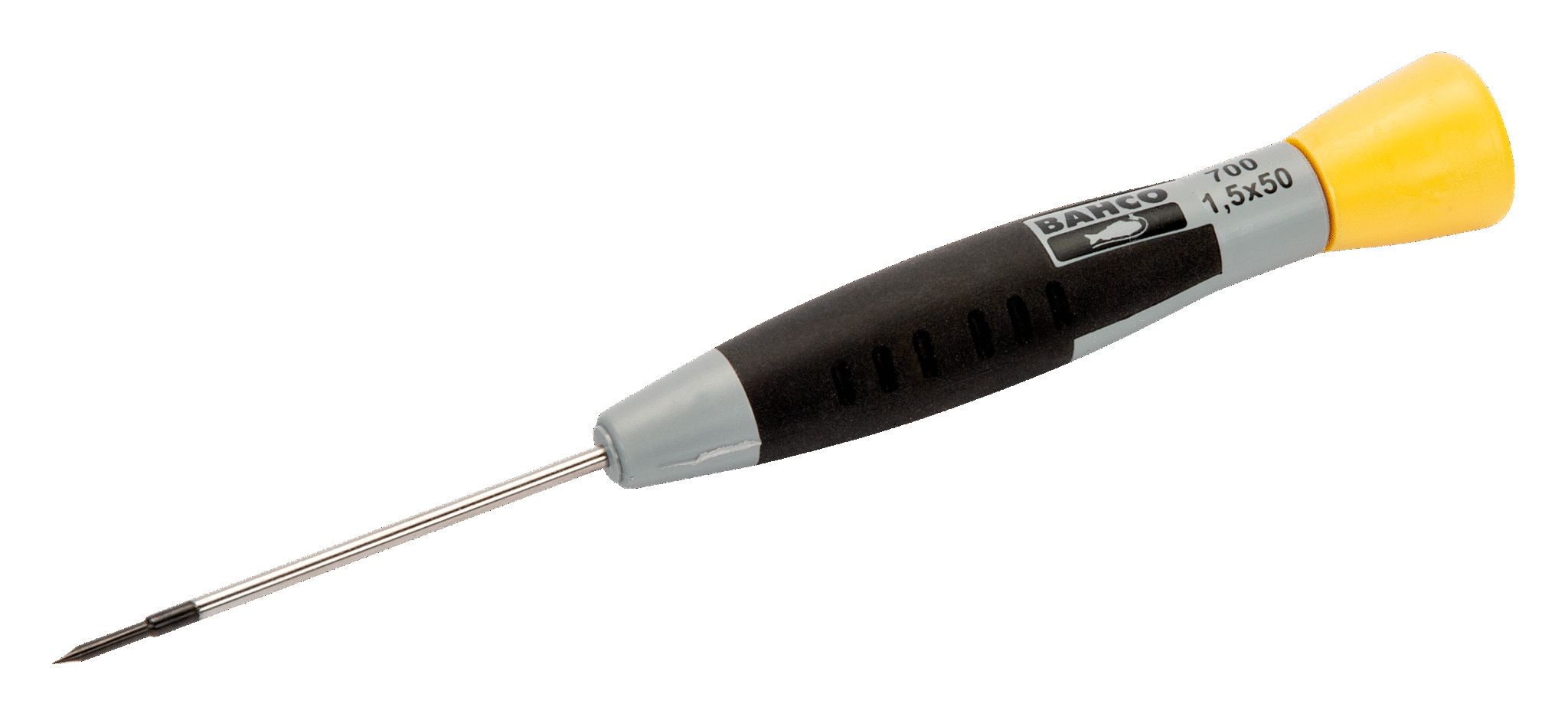 Bahco Slotted  Screwdriver, 1,5 mm Tip, 50 mm Blade, 137 mm Overall