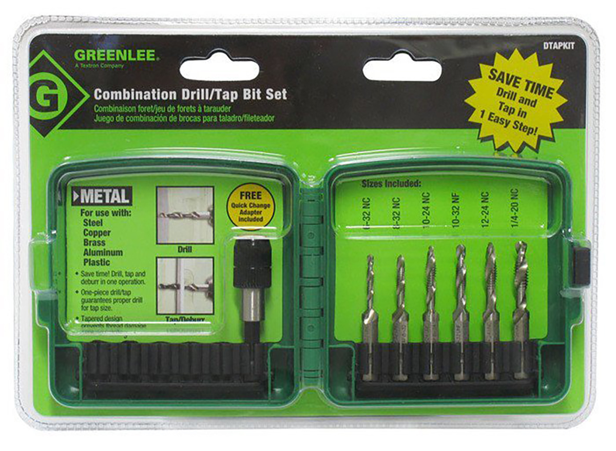 Greenlee Tap Set HSS 6-Piece M3 to M10 Thread