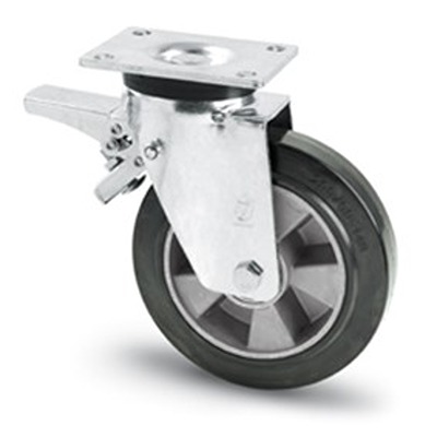 RS PRO Swivel Castor Wheel, 160kg Capacity, 100mm Wheel