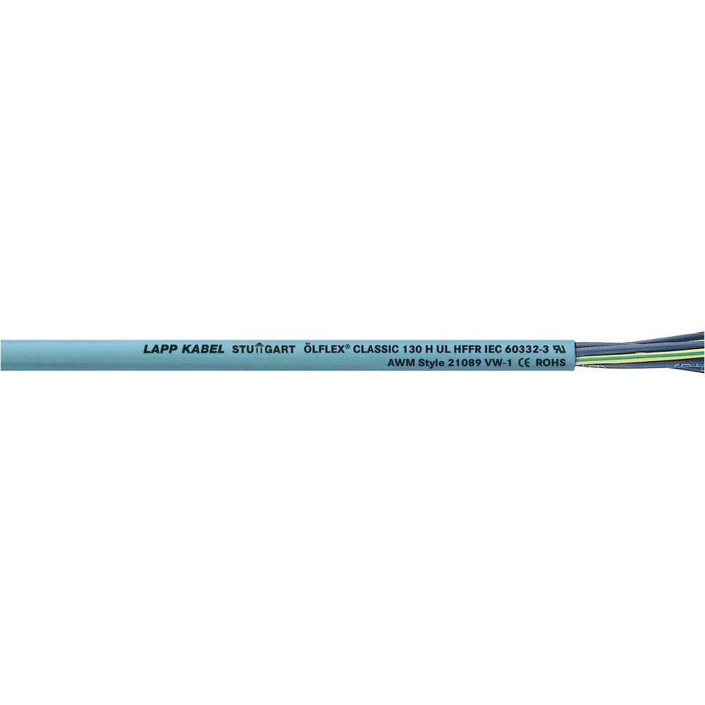 Lapp ÖLFLEX CLASSIC 130 Control Cable, 5 Cores, 6 mm² CSA 9 AWG, Unscreened, 50 m, Grey Zero Halogen Sheath