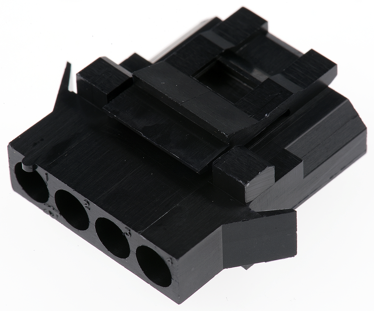ITT Cannon, Trident Female Connector Housing, 5.08mm Pitch, 4 Way, 1 Row