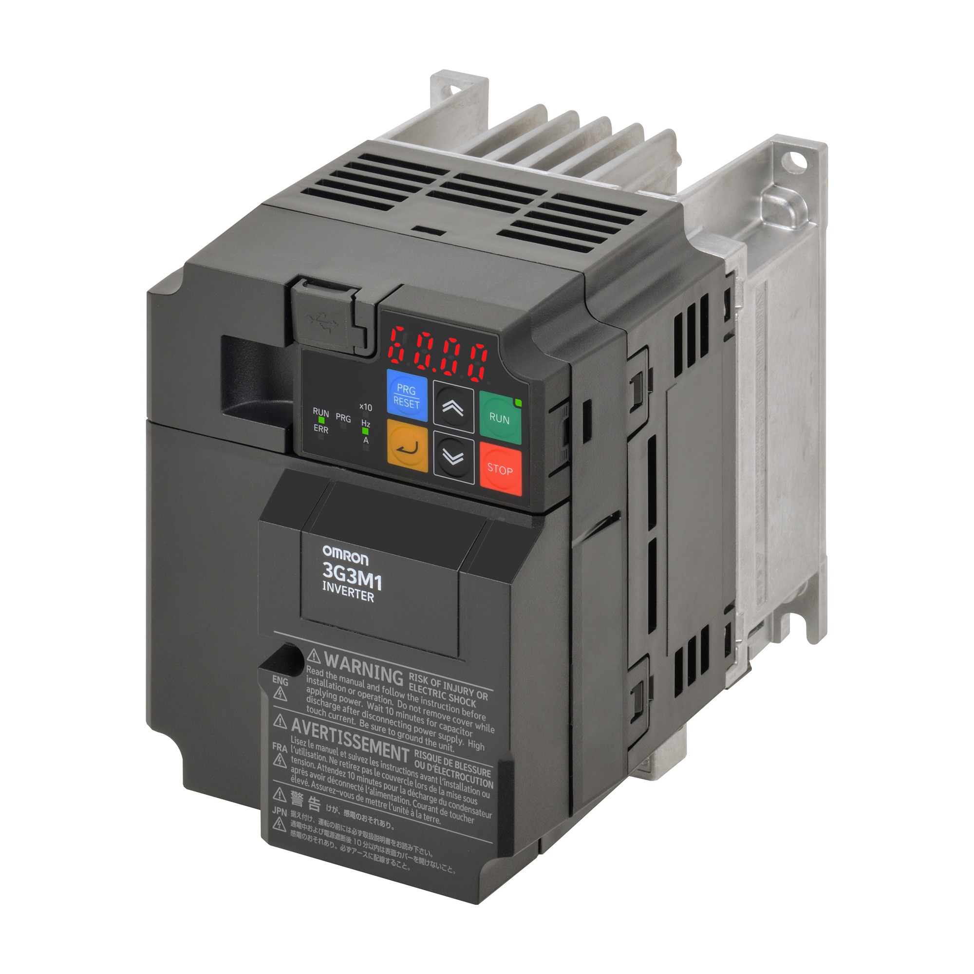 Omron Variable Speed Drive, 2.2 kW, 3 Phase, M1 Series 200 V ac 9.6 A