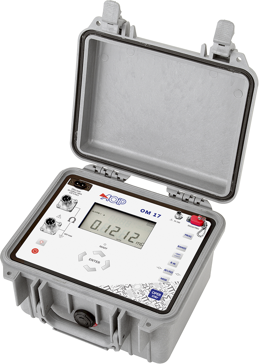 Aoip Instrumentation OM 17 Ohmmeter, 2500 Ω Max, 100nΩ Resolution, 4 Wire