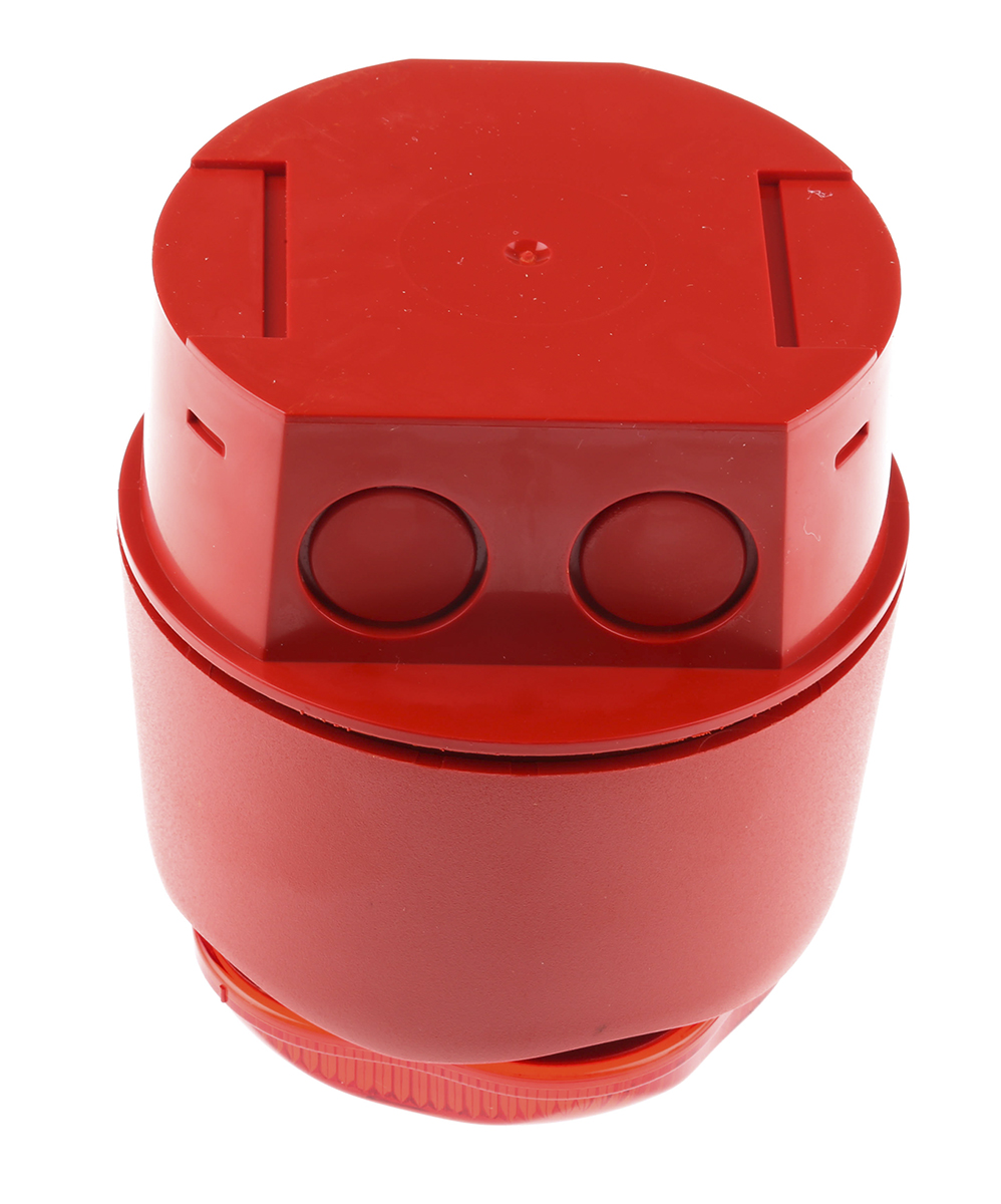 Hosiden Besson Banshee Excel Lite Series Red Sounder Beacon, 9 → 30 V dc, Bayonet Mount, 110dB at 1 Metre