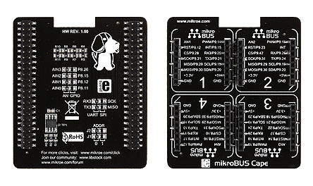 MikroElektronika MIKROE-1857 Cape for use with BeagleBone click shield