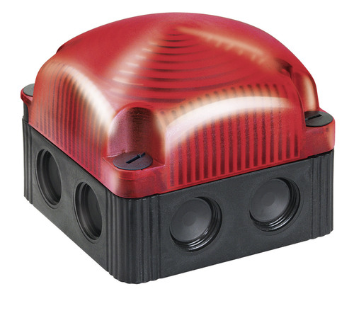Werma BWM 853 Series Red Flashing Beacon, 115 → 230 V ac, Surface Mount, Wall Mount, LED Bulb, IP66, IP67