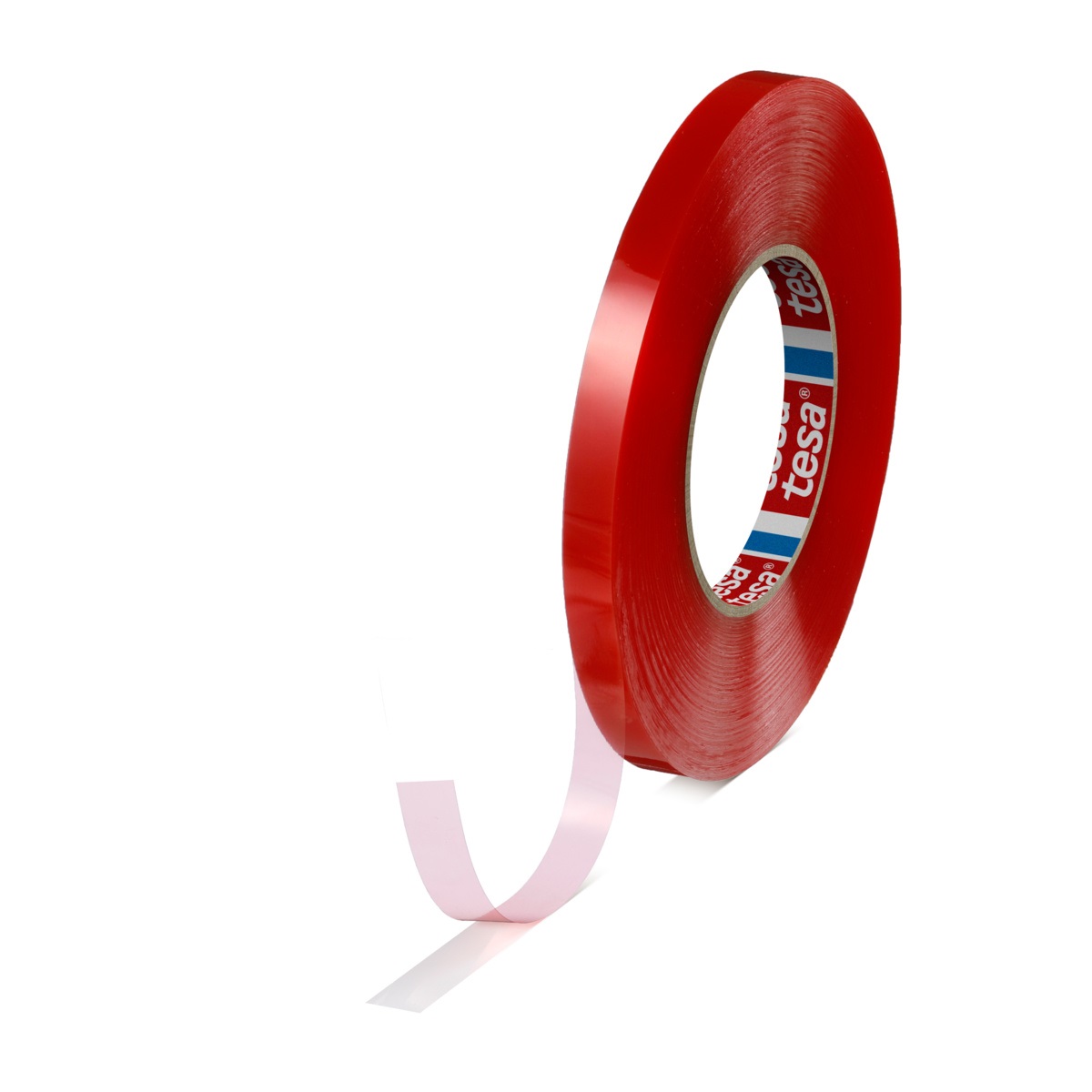 Tesa 04965-00179-00 Transparent Double Sided Tape, 0.205mm Thick, 10.3 N/cm, PET Backing, 12mm x 50m