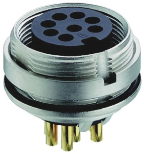Lumberg Circular Connector, 8 Contacts, Rear, M16 Connector, Socket, Female, IP68, 03 Series