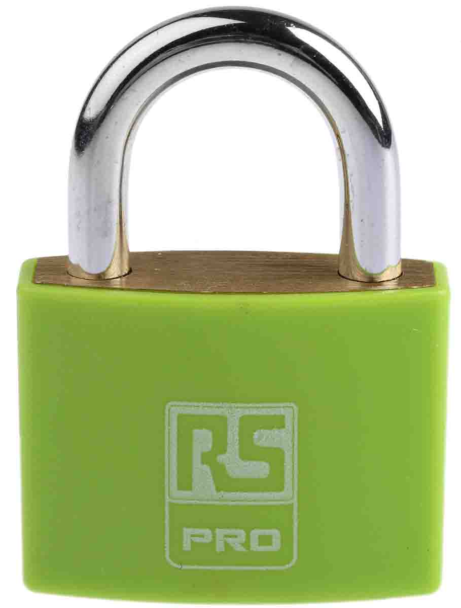 RS PRO Key Brass Padlock, 6mm Shackle, 43mm Body