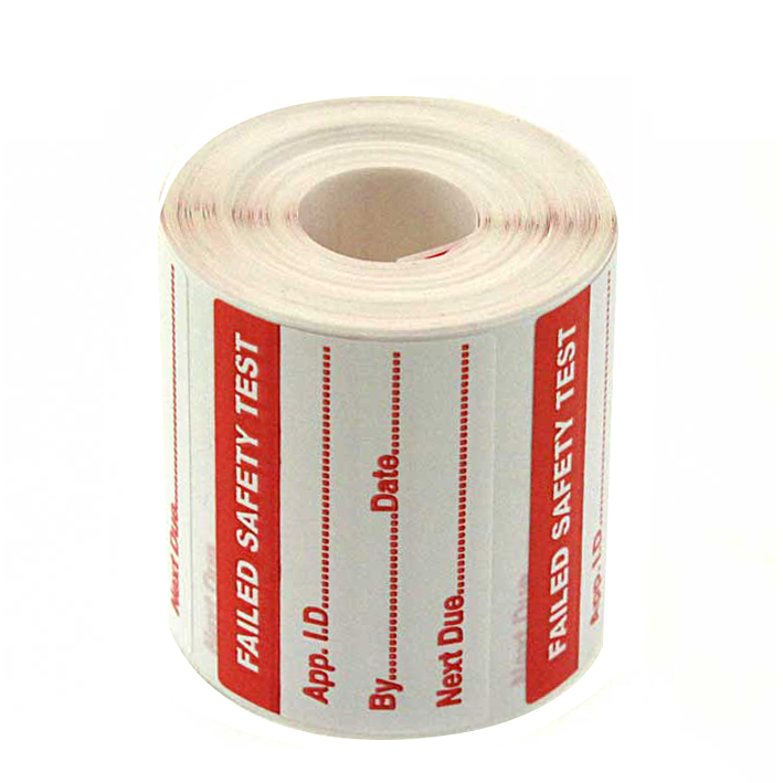 Fluke PAT Testing Label, For Use With 6200-2 Portable Appliance Tester