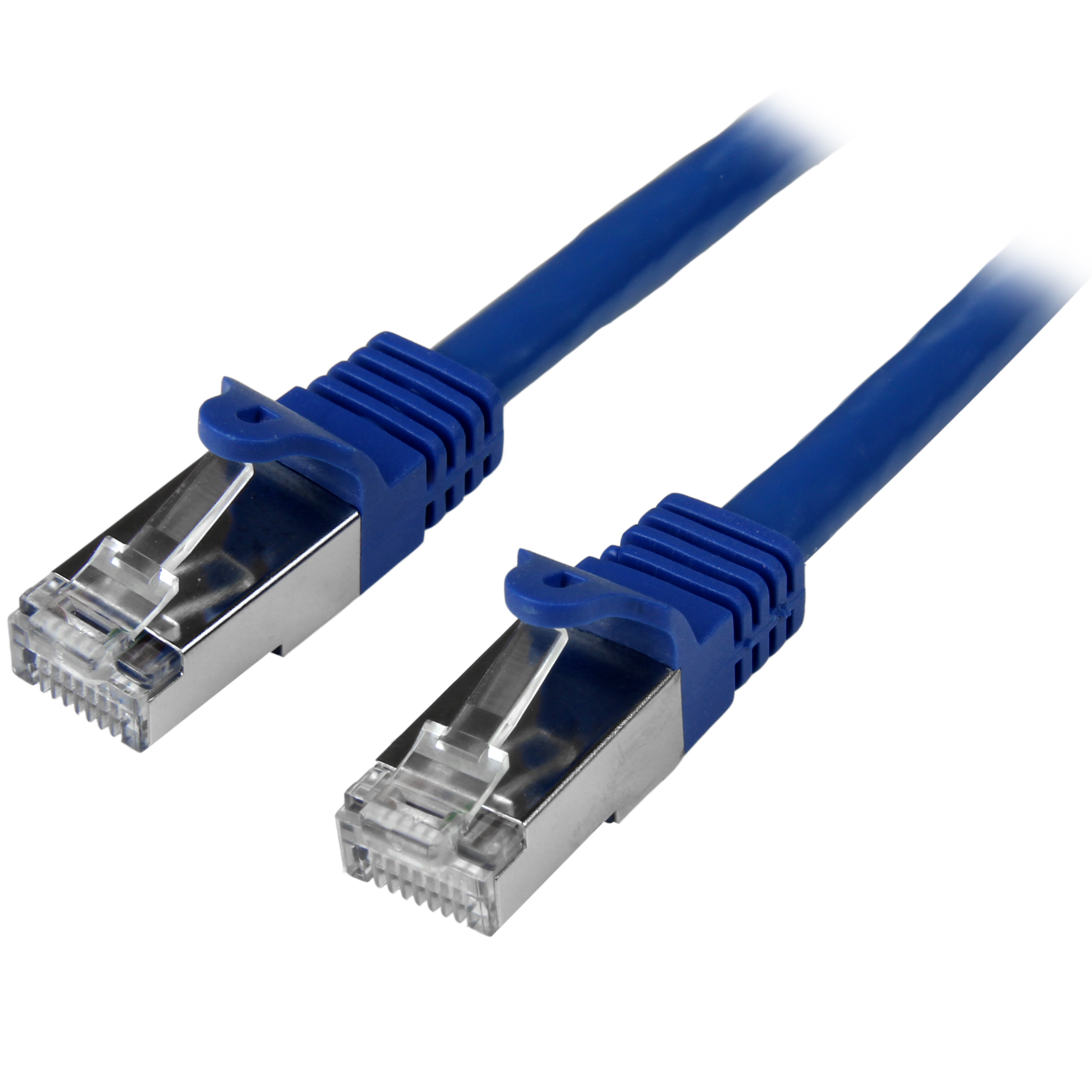 StarTech.com, 0.5m Cat6, Blue RJ45 to Male RJ45 Male, S/FTP Shielded, Terminated PVC Sheath
