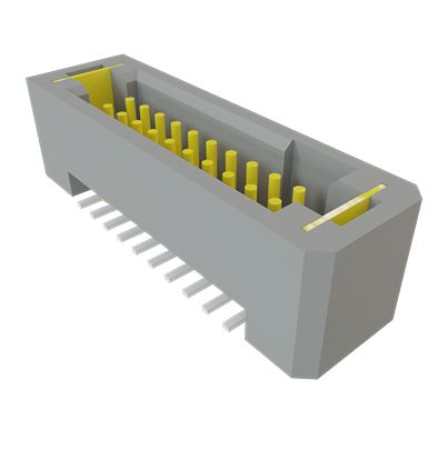 Samtec TFM Series Vertical Through Hole and Surface Mount PCB Header, 20 Contact(s), 1.27 mm Pitch, 2 Row, Shrouded