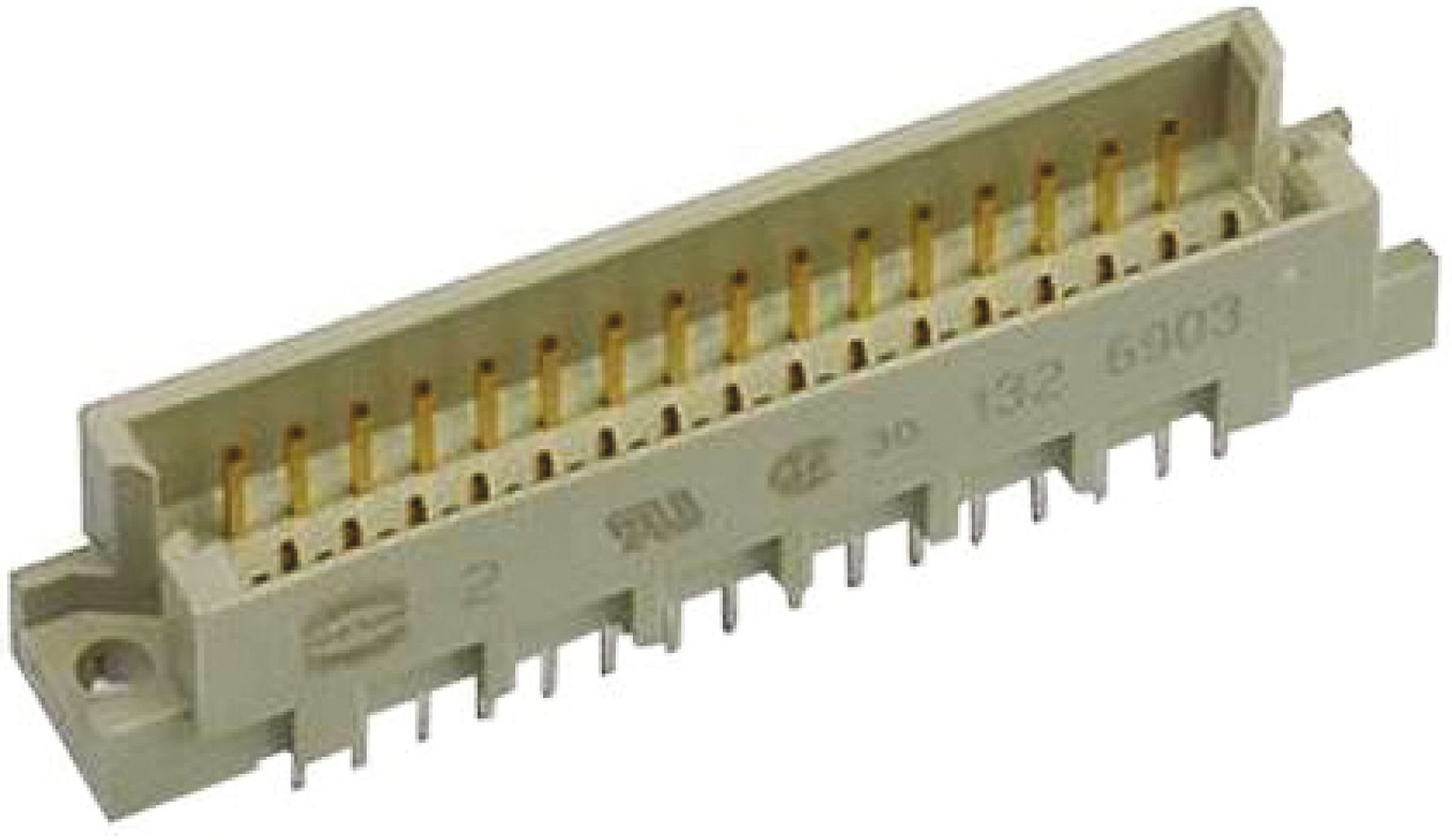 HARTING 09 73 96 Way 2.54mm Pitch, Type R Class C2, 3 Row, Straight DIN 41612 Connector, Plug