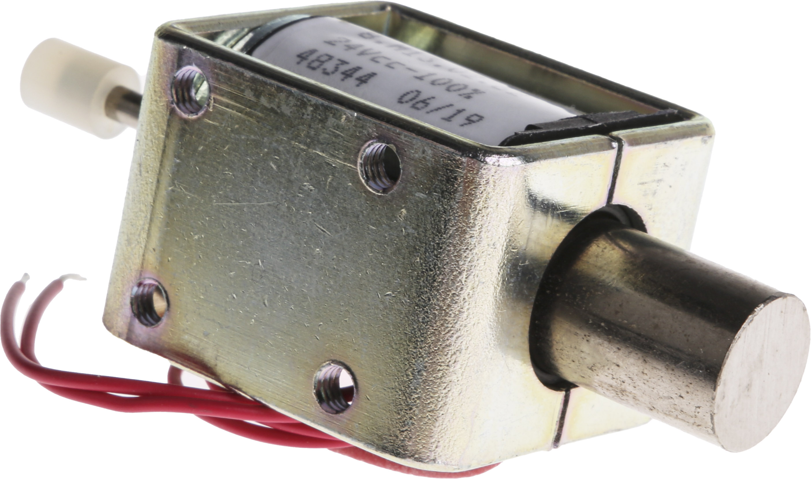 Mecalectro Linear Solenoid, 24 V dc, 2.5N, 35.3 x 31.8 x 25.4