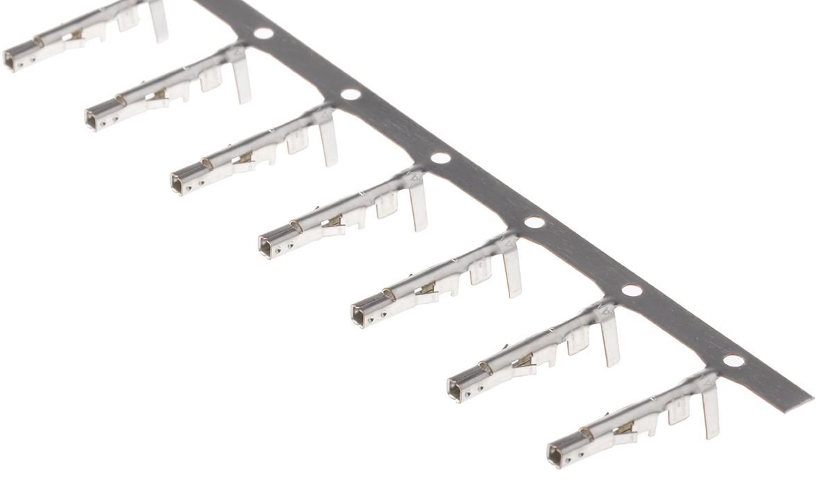 TE Connectivity VAL-U-LOK Series Female Crimp Terminal, 22AWG Min, 18AWG Max