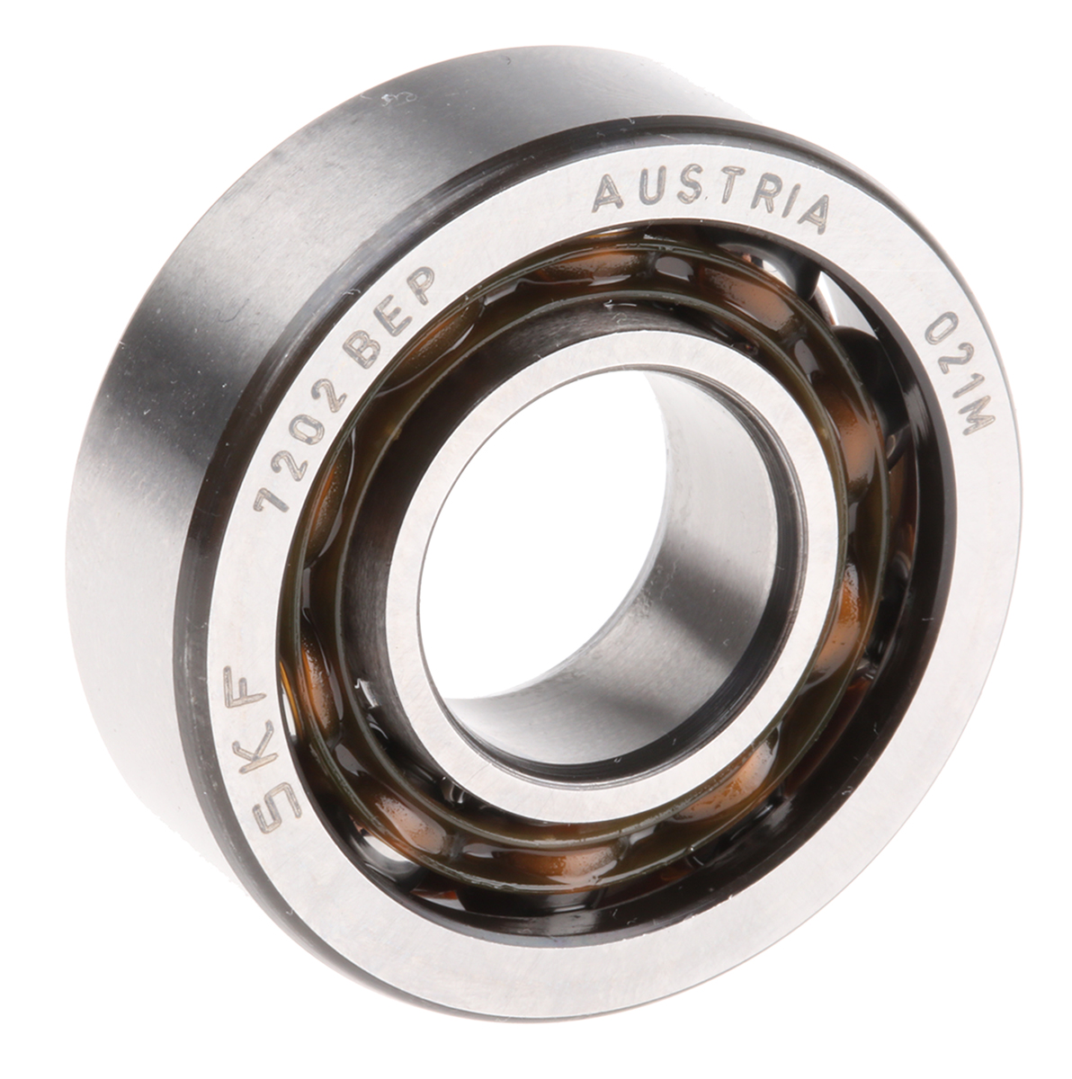 SKF 7202 BEP 1 Row Ball Bearing - 15 mm ID, 35 mm OD 11 mm Race Width