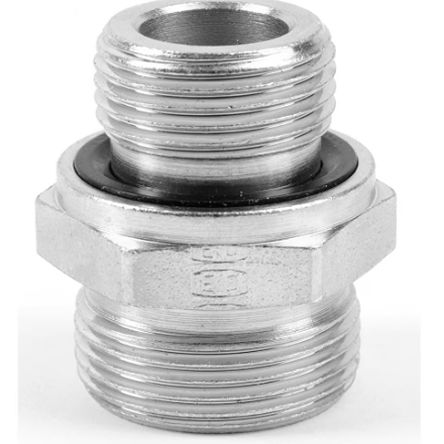 Parker Straight Tube to Port Male 24° DIN Cone to Male BSPP, GE35LR11/2EDOMDCF