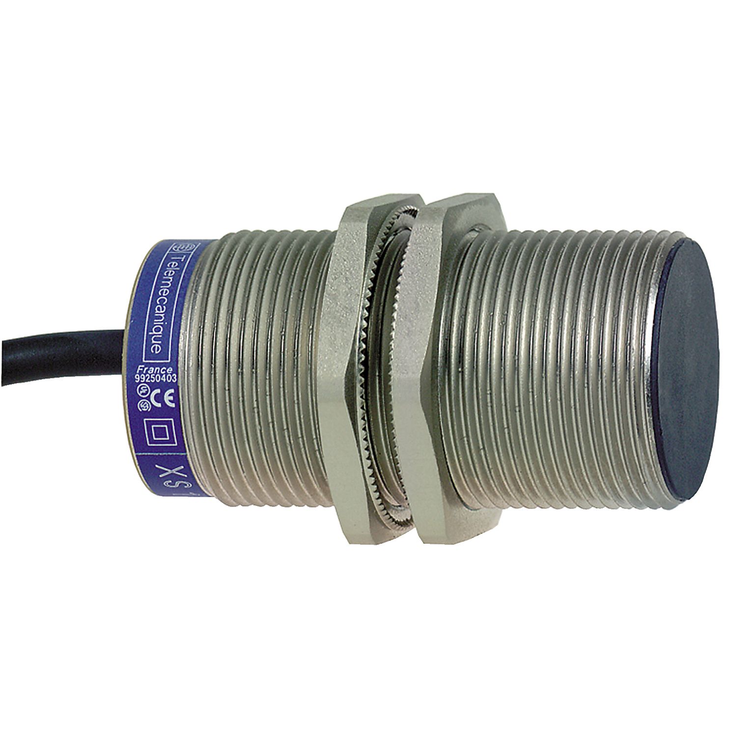 Telemecanique Sensors Inductive Threaded Barrel Proximity Sensor, M30, 5 mm Detection, 2-Wire NO, 24 → 240 V