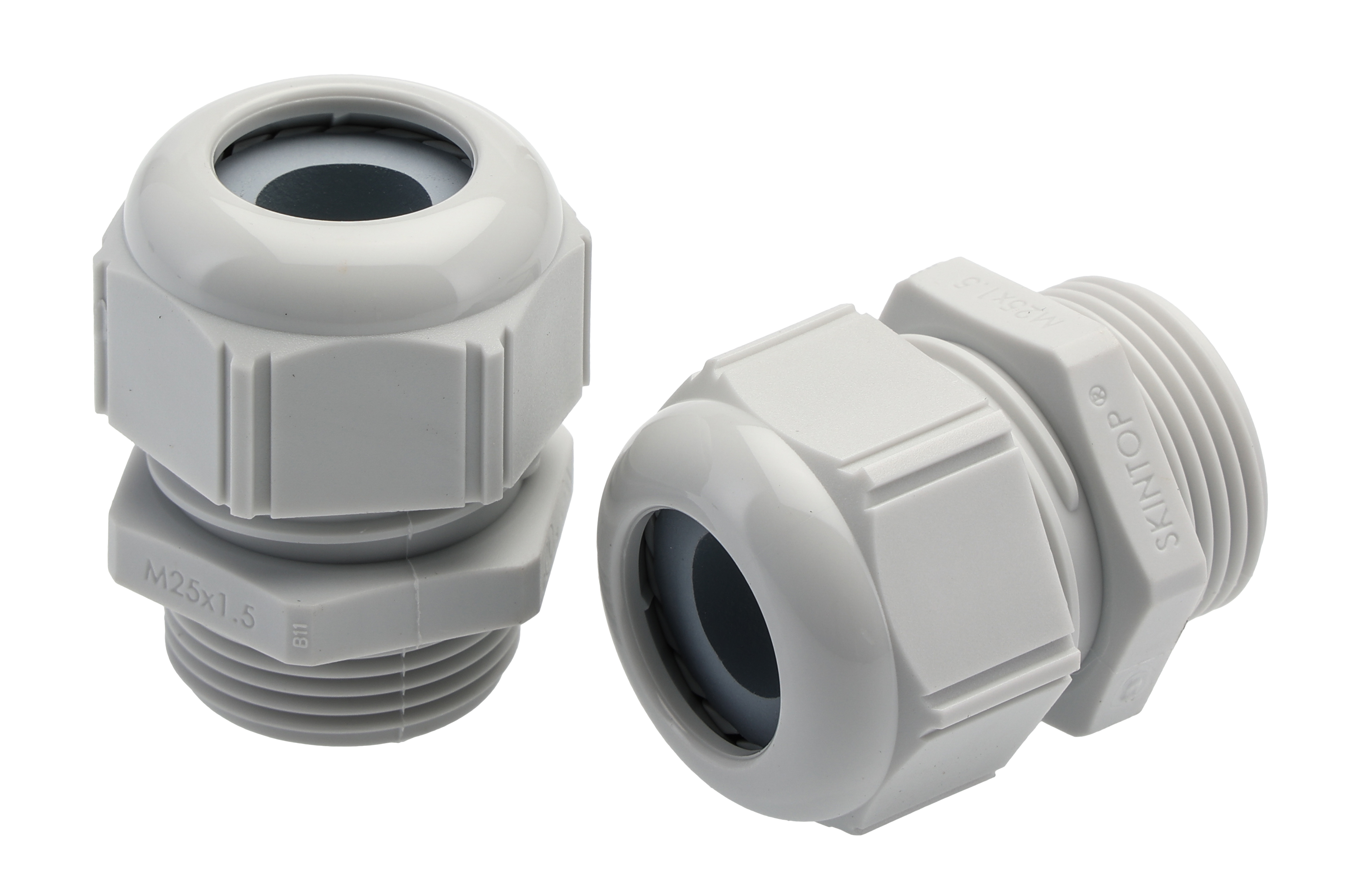 Lapp SKINTOP Series Light Grey Polyamide Cable Gland, M25 Thread, 30mm min., 33.6mm max., IP69