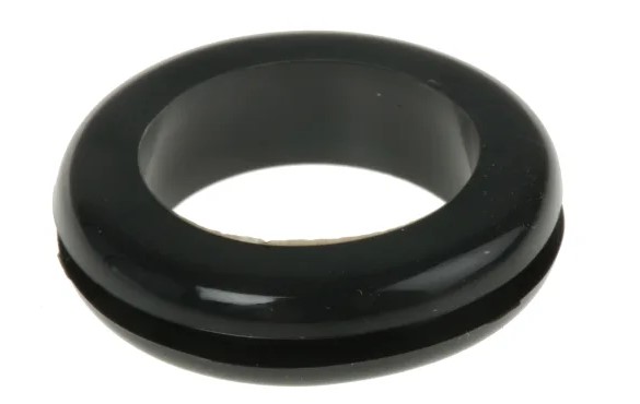 RS PRO Black PVC Cable Grommet for Maximum of 25mm Cable Dia.